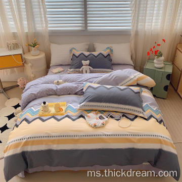 Penghantaran Cepat 100 Yarn-Dyed Jacquard Luxury Bedding Set